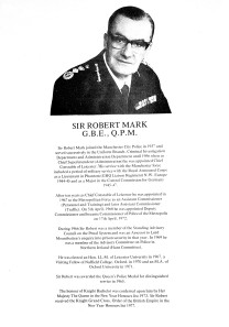 sir robert mark gbe qpm